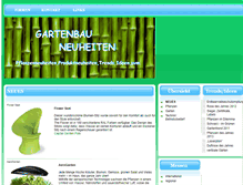 Tablet Screenshot of gartenbau-neuheiten.com